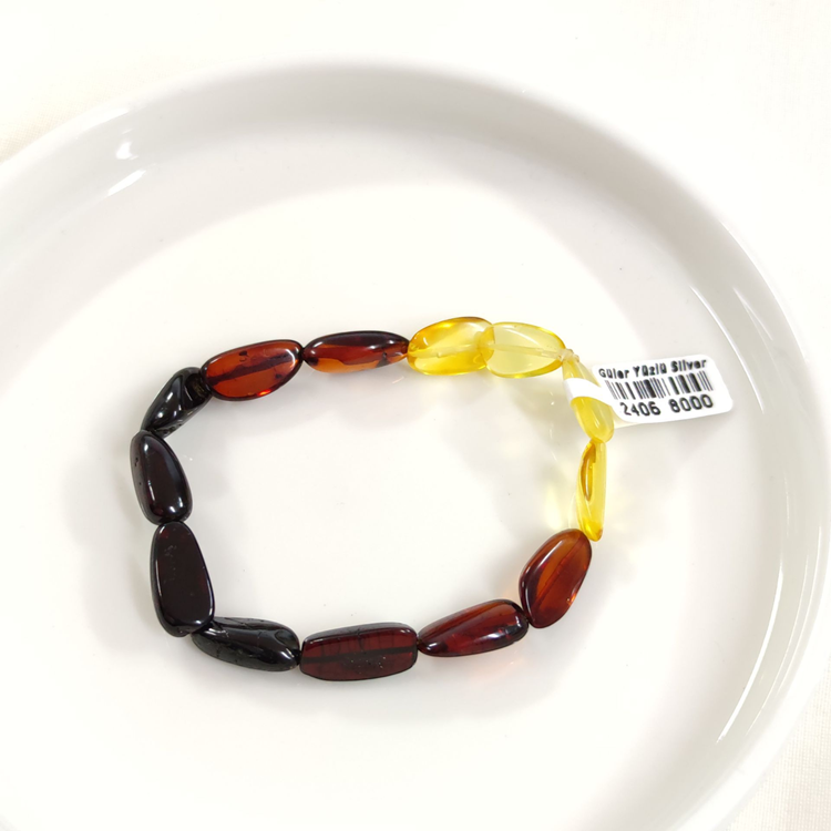 YETİŞKİN KEHRİBAR ORJİNAL DOĞAL TAŞ BİLEKLİK