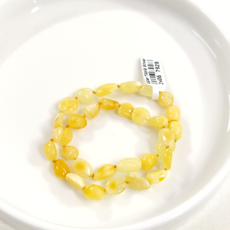 KEHRİBAR DOĞAL TAŞ BEBEK KOLYESİ