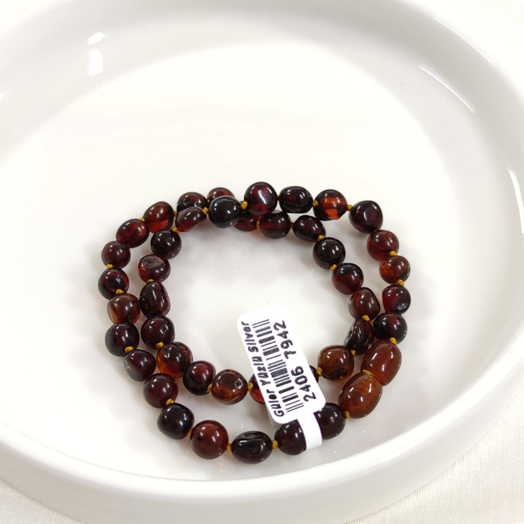 KEHRİBAR DOĞAL TAŞ BEBEK KOLYESİ