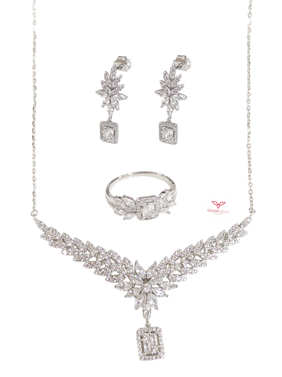 İTHAL BAGET MONTÜR ÜÇLÜ GÜMÜŞ SET