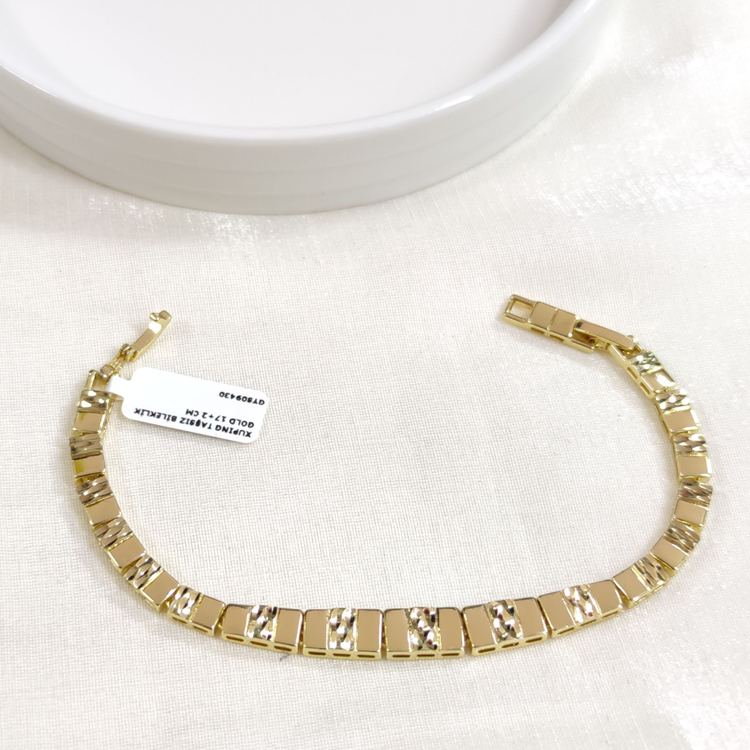 XUPING TAŞSIZ BİLEKLİK GOLD 17+2 CM