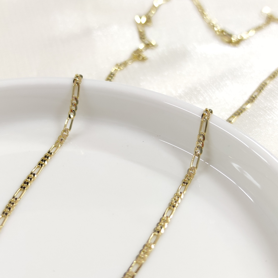 XUPING 2 MM ENİNDE FIGARO ZİNCİR KOLYE GOLD 55 CM