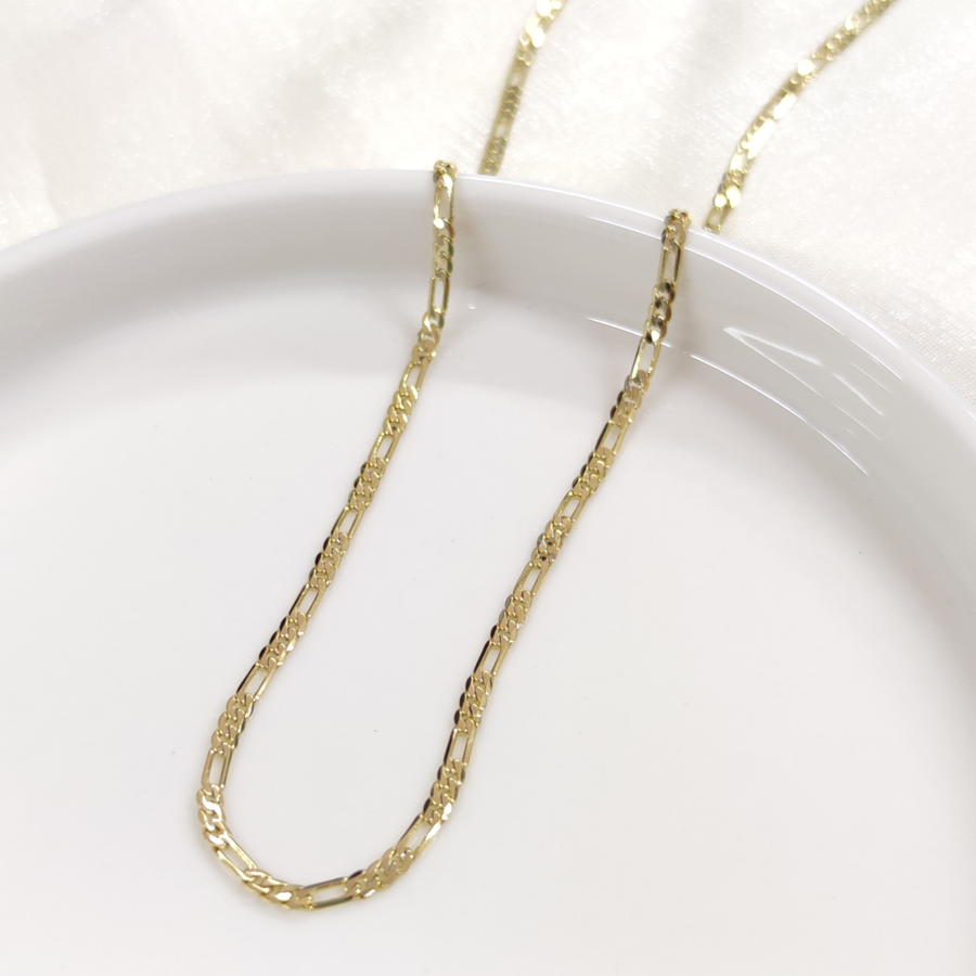 XUPING 2 MM ENİNDE FIGARO ZİNCİR KOLYE GOLD 55 CM