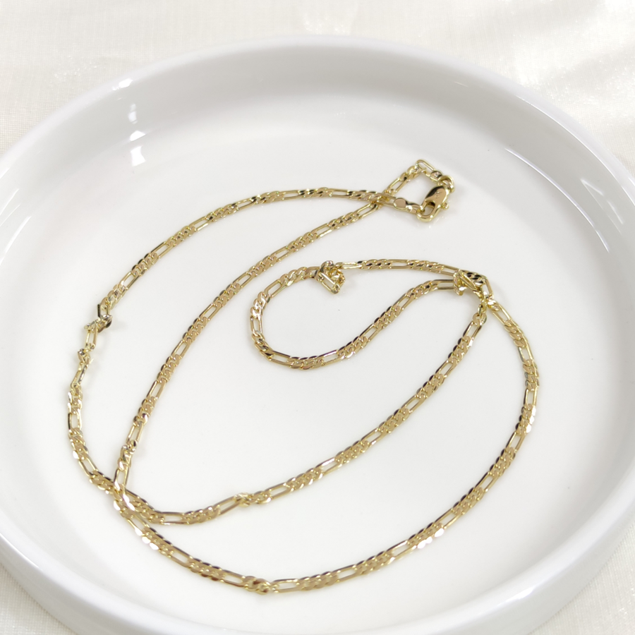 XUPING 2 MM ENİNDE FIGARO ZİNCİR KOLYE GOLD 55 CM