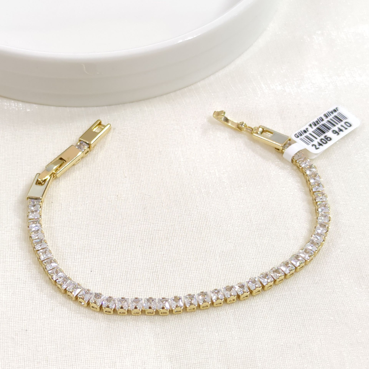 XUPING 3,5 MM BAGET SU YOLU BİLEKLİK GOLD 17+2 CM