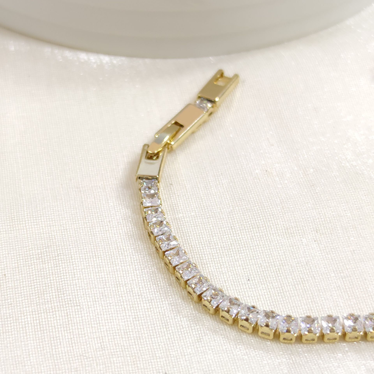 XUPING 3,5 MM BAGET SU YOLU BİLEKLİK GOLD 17+2 CM