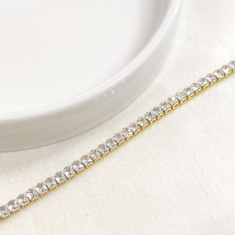 XUPING 3,5 MM BAGET SU YOLU BİLEKLİK GOLD 17+2 CM