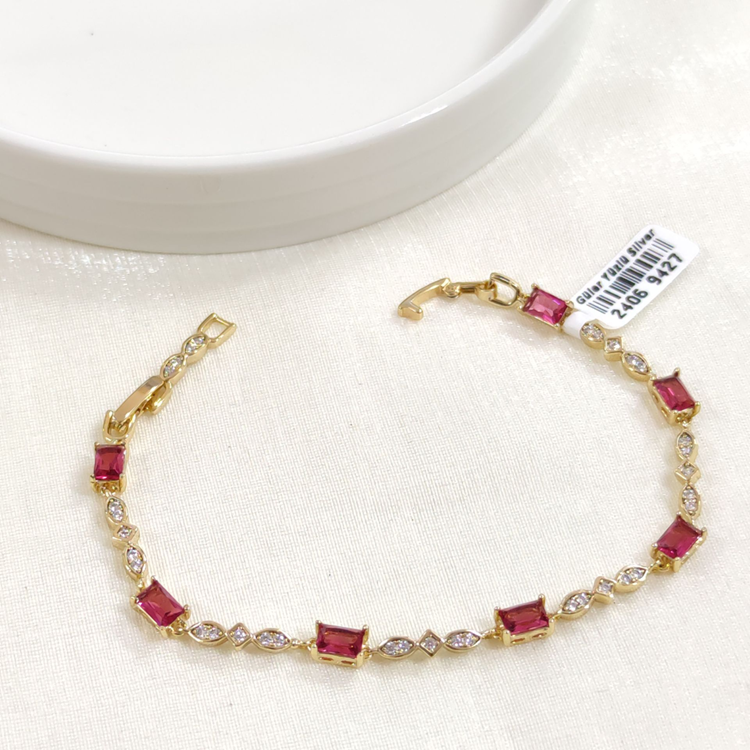 XUPING FUŞYA BAGET TAŞLI BİLEKLİK GOLD 17+2 CM