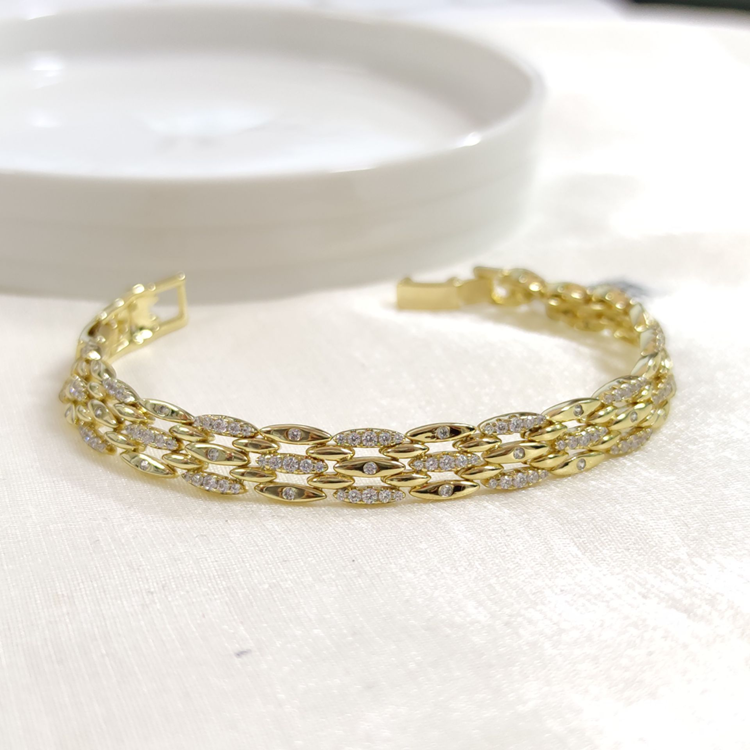 XUPING TAŞLI BİLEKLİK GOLD 17+2 CM