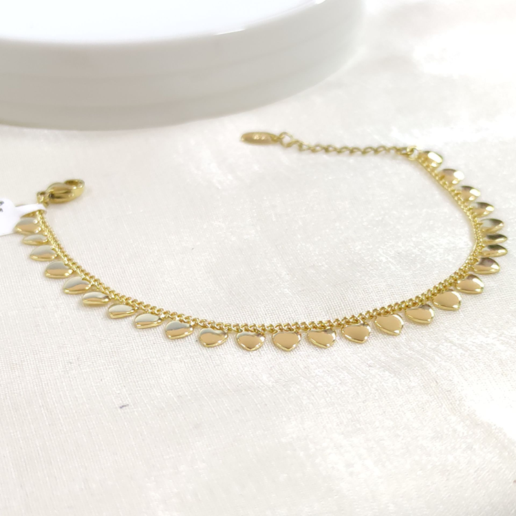XUPING SALLANTILI KALP BİLEKLİK GOLD 17+3 CM