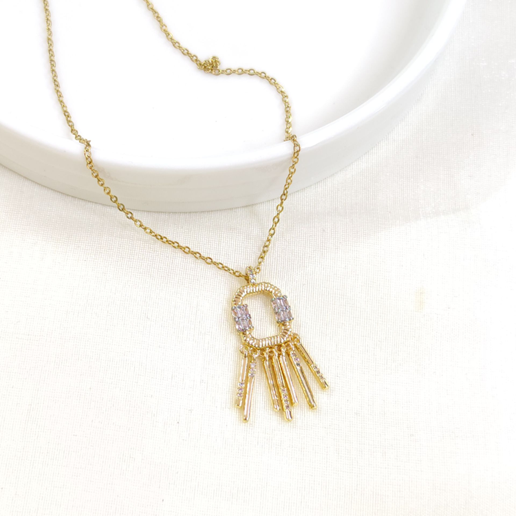 ÇELİK SALLANTILI KOLYE GOLD 40+5 CM