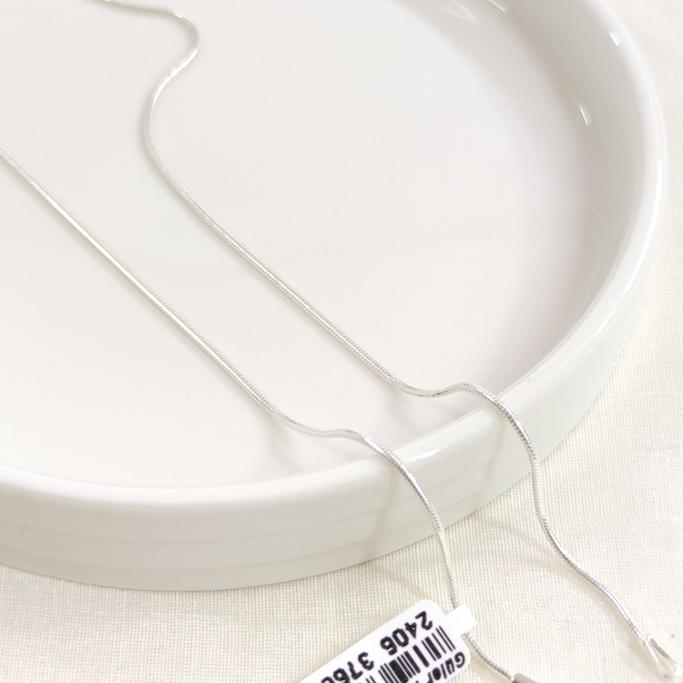 1,25 MM GÜMÜŞ YILAN ZİNCİR KOLYE 55 CM