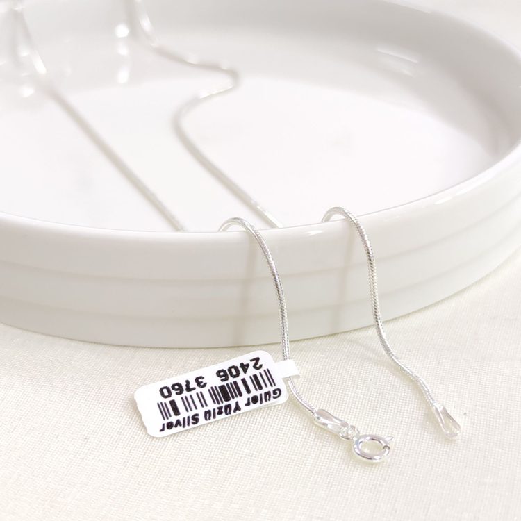 1,25 MM GÜMÜŞ YILAN ZİNCİR KOLYE 55 CM