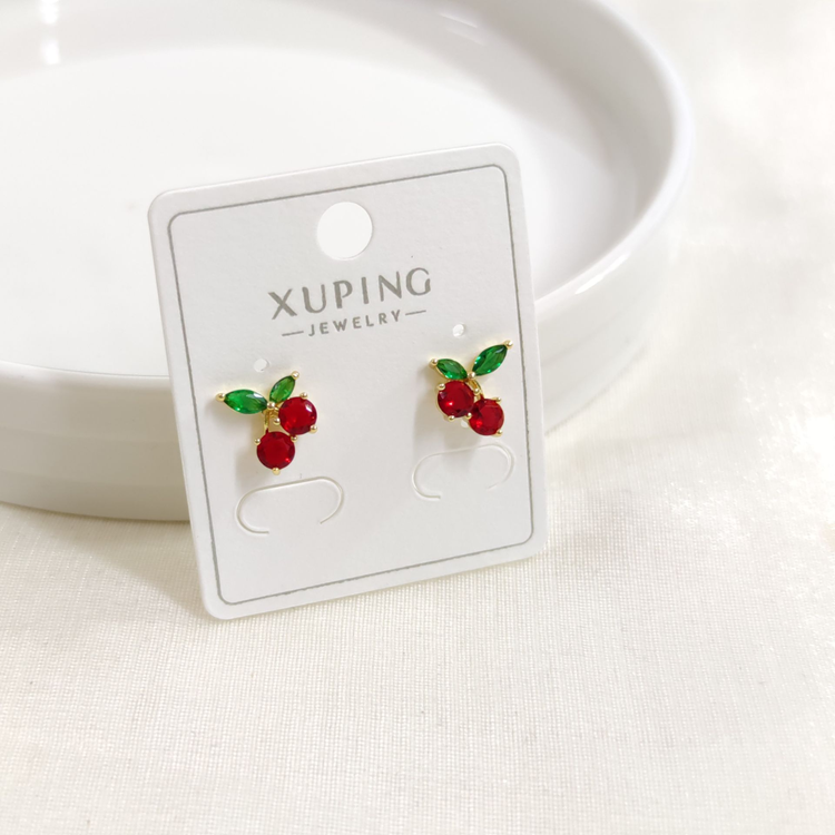 XUPING 10 MM KİRAZ ÇİVİ KÜPE GOLD