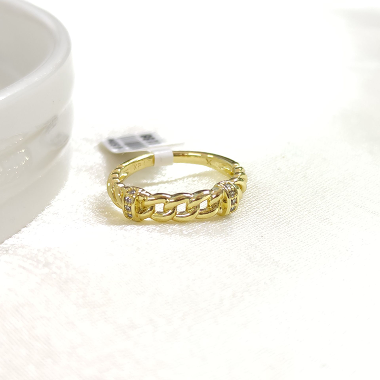 XUPING ZİNCİR DETAY YÜZÜK GOLD