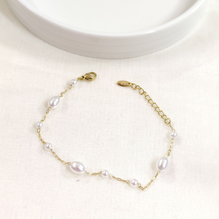 XUPING İNCİ BİLEKLİK GOLD 17+3 CM