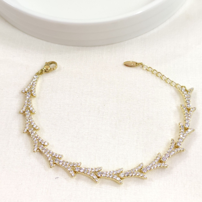 XUPING TAŞLI BALIKSIRTI BİLEKLİK GOLD 17+2 CM