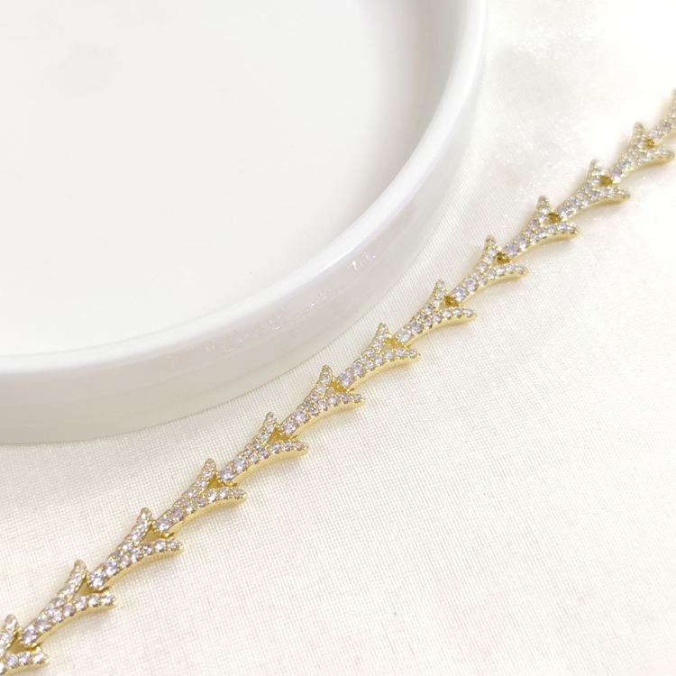 XUPING TAŞLI BALIKSIRTI BİLEKLİK GOLD 17+2 CM