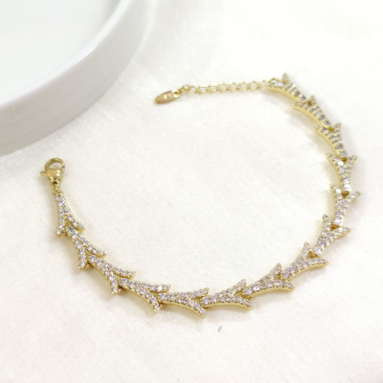 XUPING TAŞLI BALIKSIRTI BİLEKLİK GOLD 17+2 CM