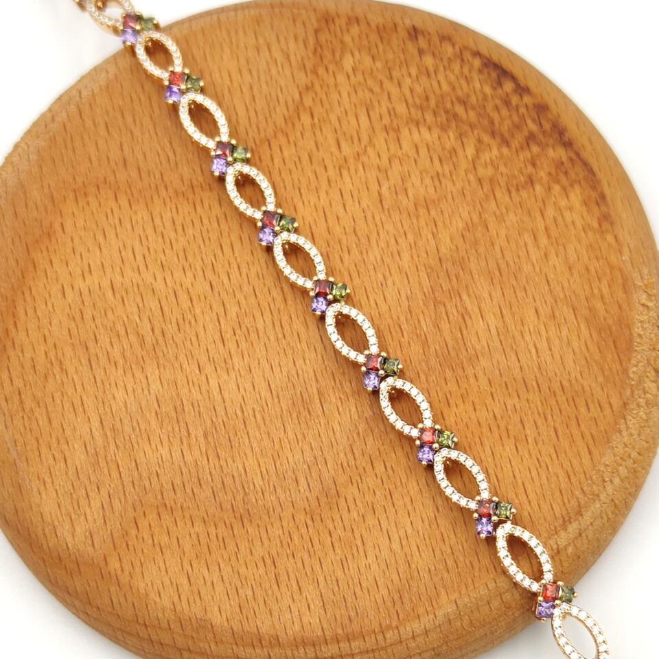 XUPING RENKLİ TAŞLI OVAL BİLEKLİK