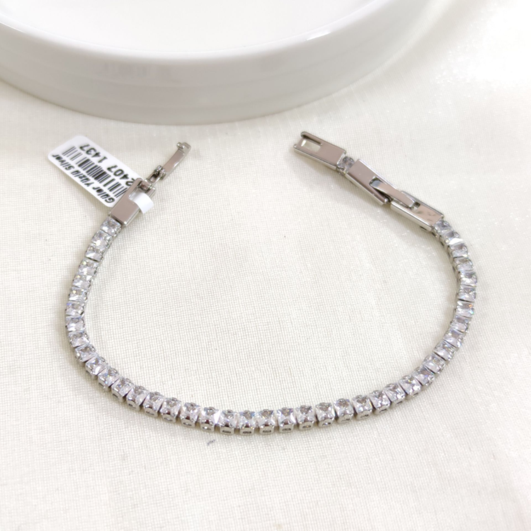 XUPING 3,5 MM BAGET SU YOLU BİLEKLİK BEYAZ 17+2 CM