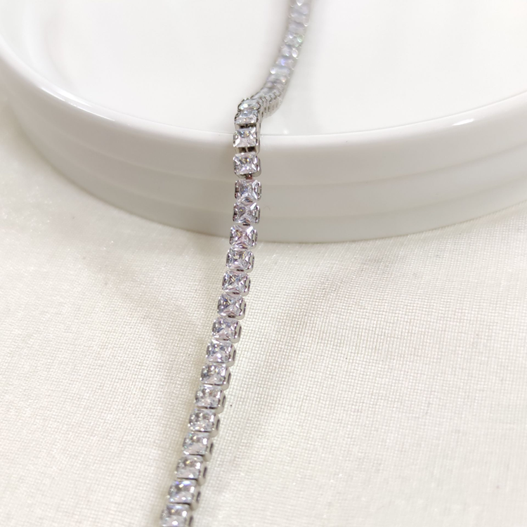 XUPING 3,5 MM BAGET SU YOLU BİLEKLİK BEYAZ 17+2 CM