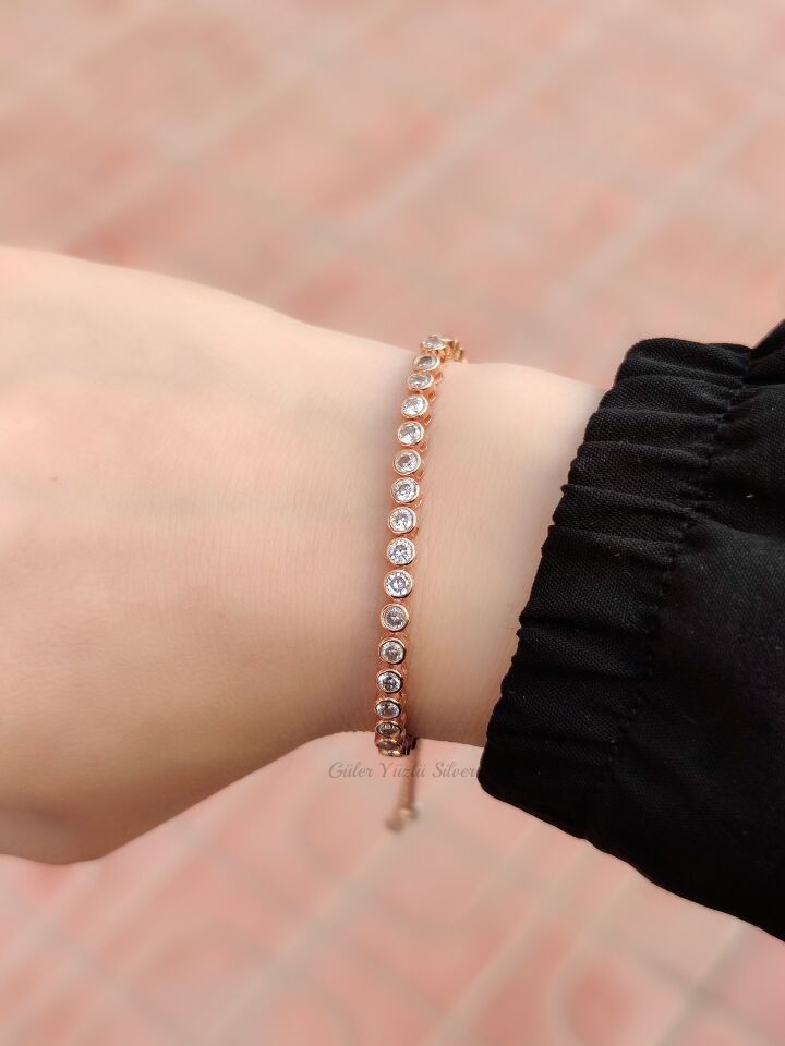 ROSE ASANSÖRLÜ SU YOLU GÜMÜŞ BİLEKLİK