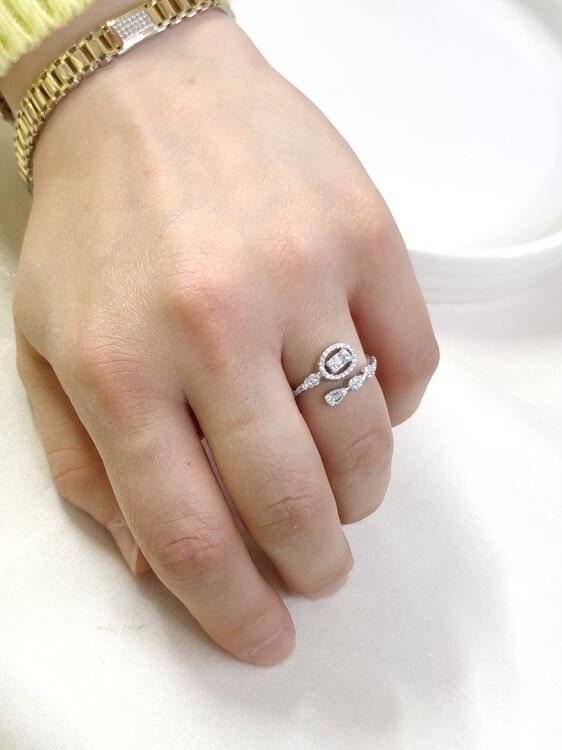 İTHAL OVAL BAGET GÜMÜŞ YÜZÜK