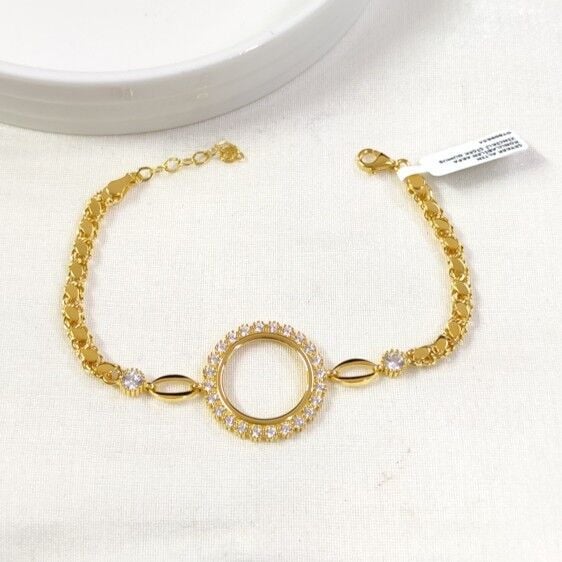 ÇEYREK ALTIN KONULABİLEN ARPA ZİNCİRLİ ÇİÇEK GÜMÜŞ BİLEKLİK