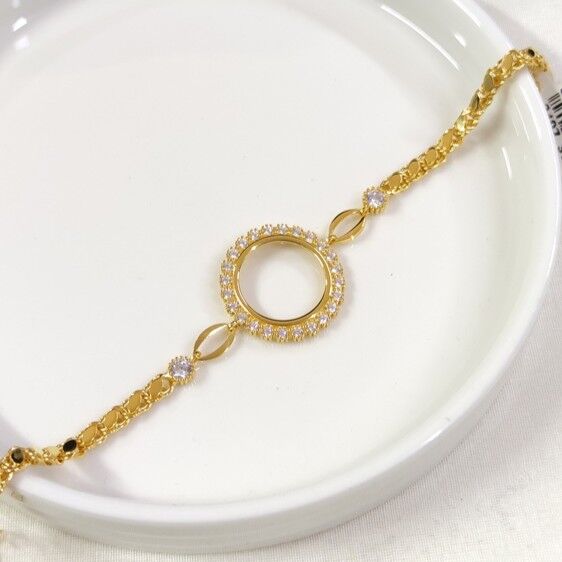 ÇEYREK ALTIN KONULABİLEN ARPA ZİNCİRLİ ÇİÇEK GÜMÜŞ BİLEKLİK