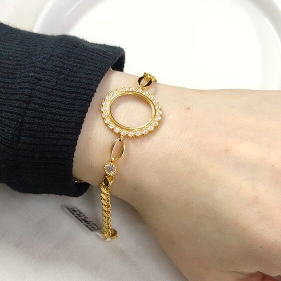 ÇEYREK ALTIN KONULABİLEN ARPA ZİNCİRLİ ÇİÇEK GÜMÜŞ BİLEKLİK