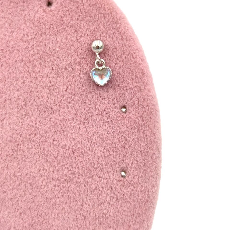 SALLANTILI YANAR DÖNER KALP TRAGUS PIERCING