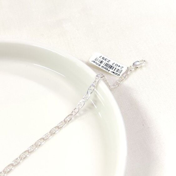 3,20 MM BARLI GÜMÜŞ ERKEK BİLEKLİK 20 CM