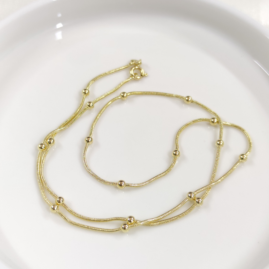 XUPING TOP TOP YILAN ZİNCİR KOLYE GOLD 50 CM