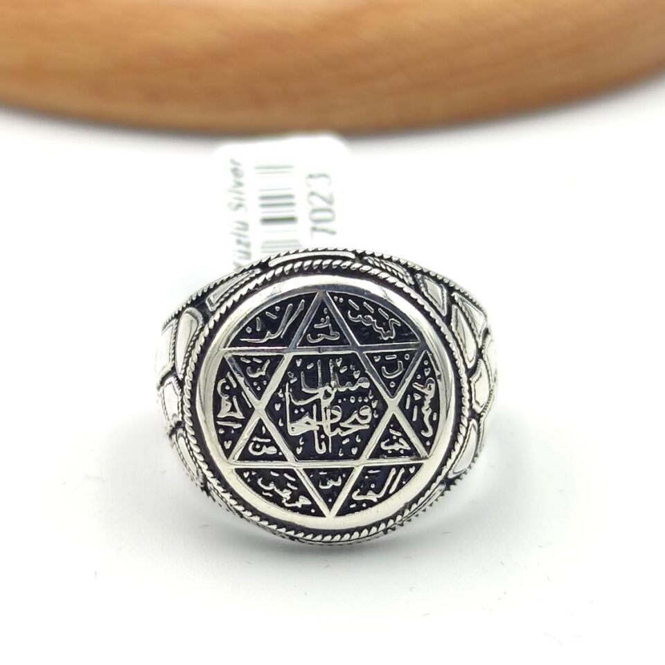 HZ SÜLEYMAN MÜHRÜ GÜMÜŞ ERKEK YÜZÜK