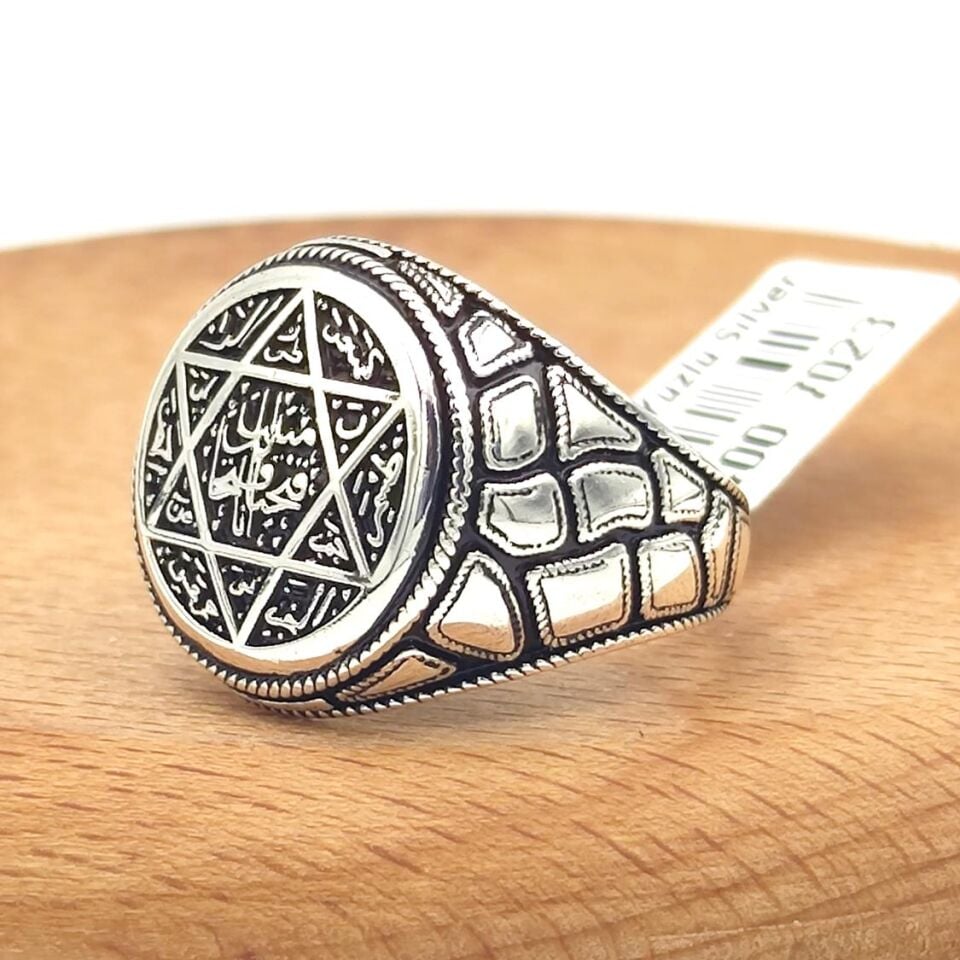 HZ SÜLEYMAN MÜHRÜ GÜMÜŞ ERKEK YÜZÜK