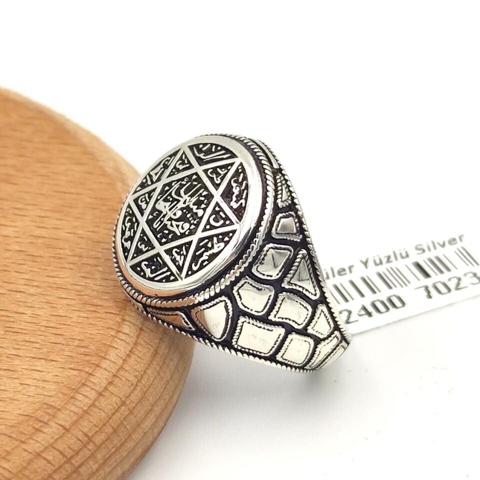 HZ SÜLEYMAN MÜHRÜ GÜMÜŞ ERKEK YÜZÜK