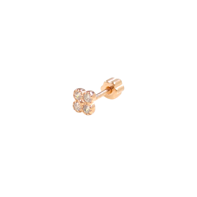 SIVAMA ÇİÇEK GÜMÜŞ TRAGUS PIERCING