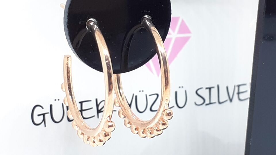 17 MM TOP TOP ÇİVİ HALKA GÜMÜŞ KÜPE