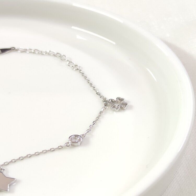 İTHAL SALLANTILI YILDIZ YONCA GÜMÜŞ BİLEKLİK