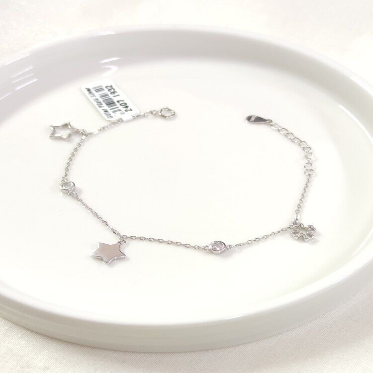 İTHAL SALLANTILI YILDIZ YONCA GÜMÜŞ BİLEKLİK