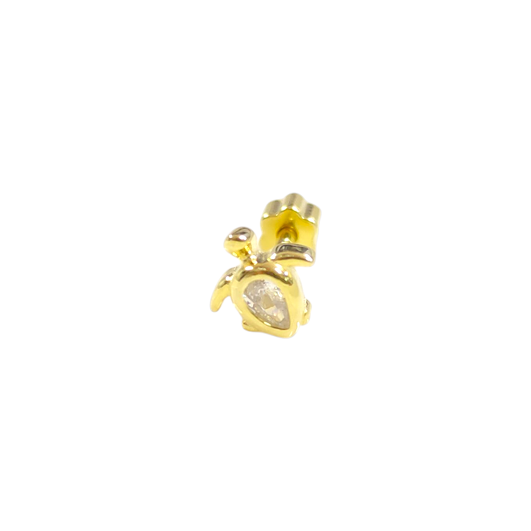 KAPLUMBAĞA GÜMÜŞ TRAGUS PIERCING