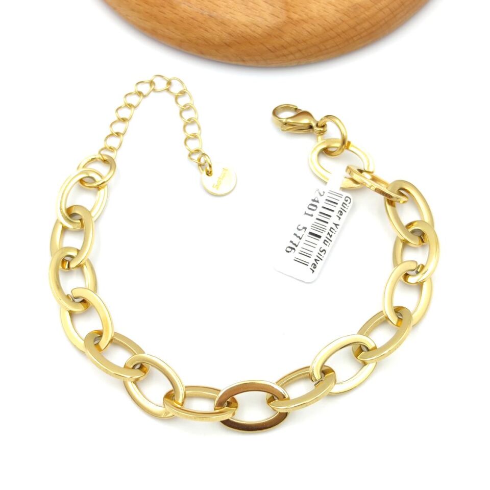 ÇELİK OVAL ZİNCİR BİLEKLİK
