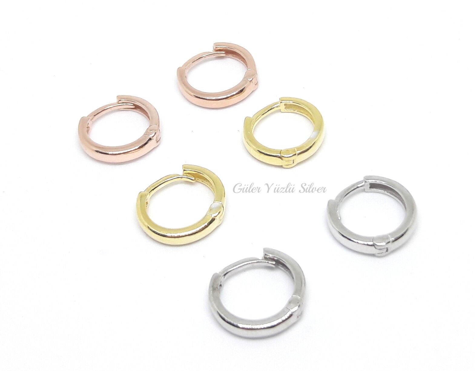 8 MM DÜZ HALKA GÜMÜŞ KÜPE