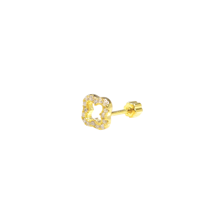 İÇİ BOŞ YONCA GÜMÜŞ TRAGUS PIERCING
