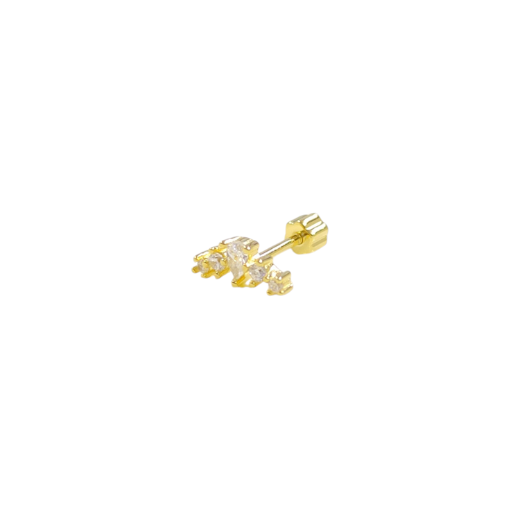 DAMLA TAŞLI HİLAL GÜMÜŞ TRAGUS PIERCING