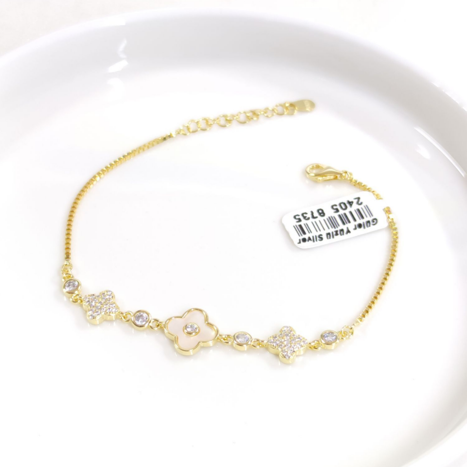 İTHAL SEDEF YONCA BİLEKLİK 18+3 CM
