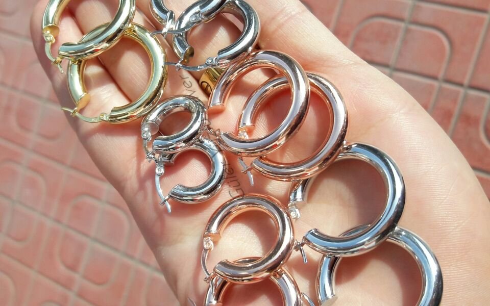 22 MM BOMBELİ HALKA GÜMÜŞ KÜPE