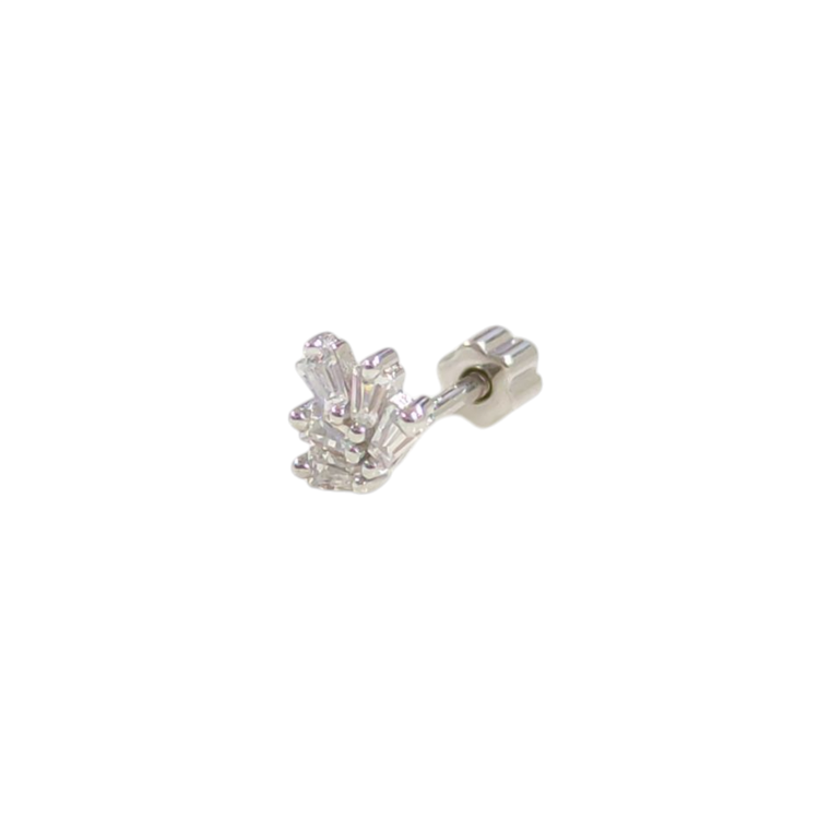 BAGET YAPRAK GÜMÜŞ TRAGUS PIERCING