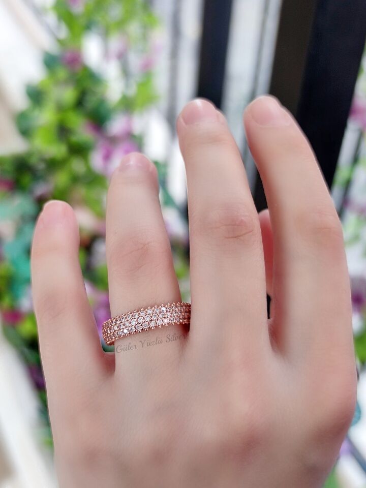 3 SIRA ZİRKON TAŞLI TAMTUR GÜMÜŞ 16 - ROSE BAKIR